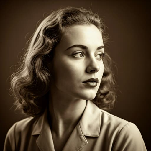 Black-and-white vintage portrait before restoration