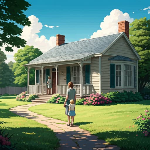 Beautifully restored and colourized family photograph